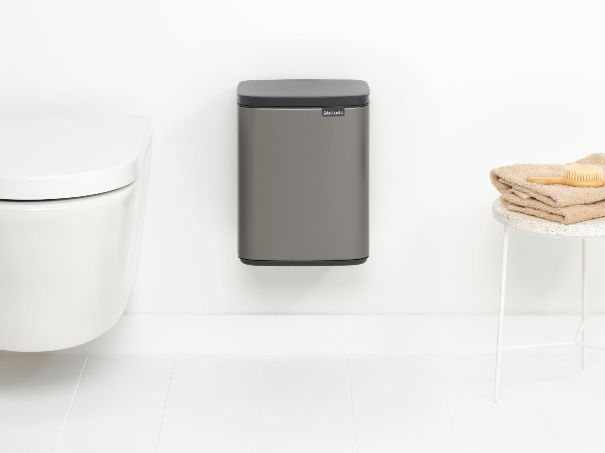 Poubelle de salle de bains 7 l platinum BRABANTIA | Leroy Merlin