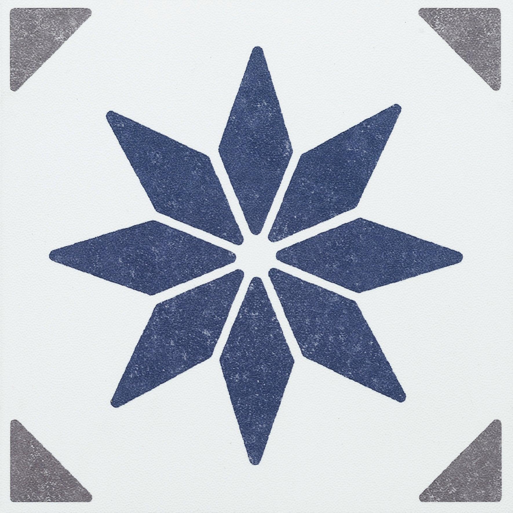 6 crédences adhésives dalles murales adhésives Wall Tiles, alia bleu