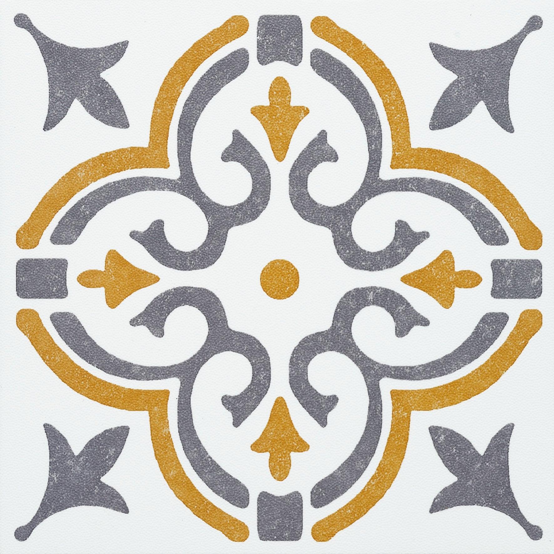 6 crédences adhésives dalles murales adhésives Wall Tiles, jamila jaune