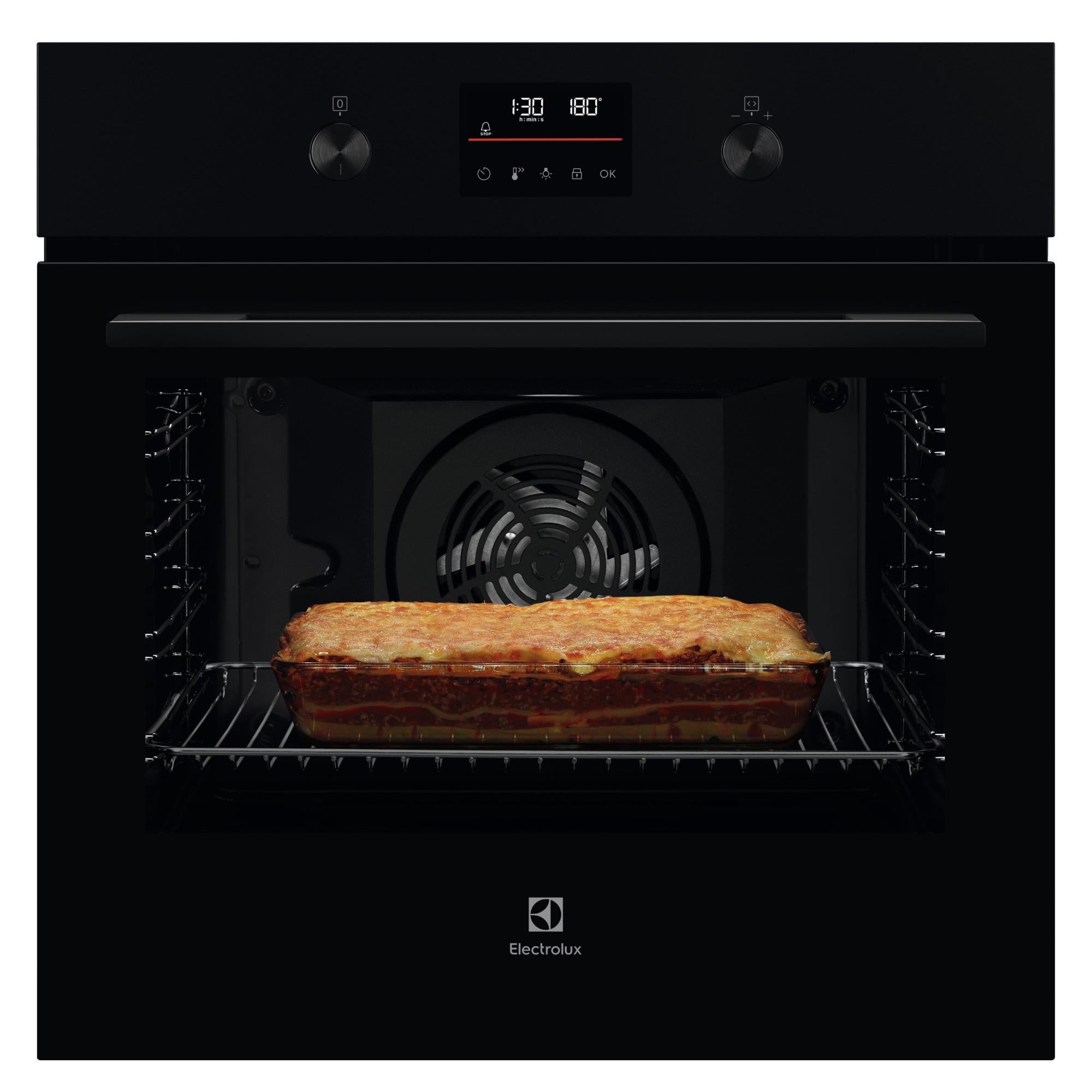 Four pyrolyse chaleur tournante ELECTROLUX KOFFP46H Noir Leroy Merlin