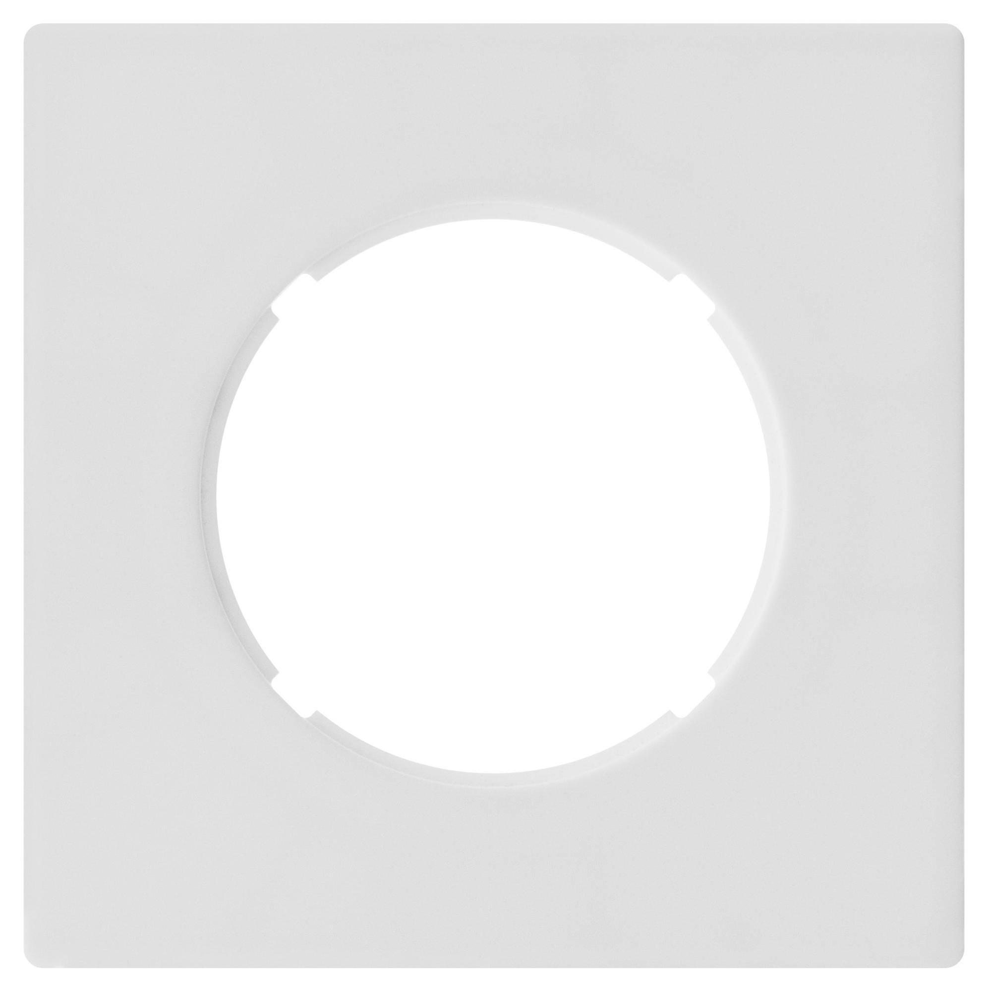 Plaque simple Dom, FONTINI, blanc Leroy Merlin