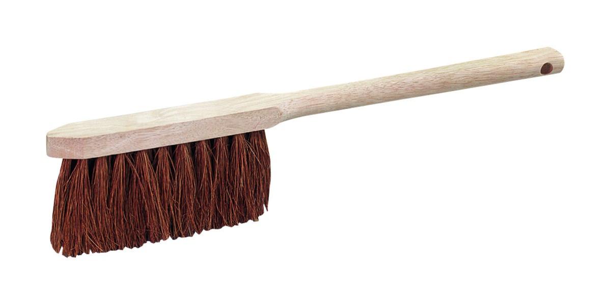 Balayette Longue Avec Poils En Coco - Manche En Hêtre, Environ 42 Cm, Pour Sols Extérieurs, Balcon, Terrasse