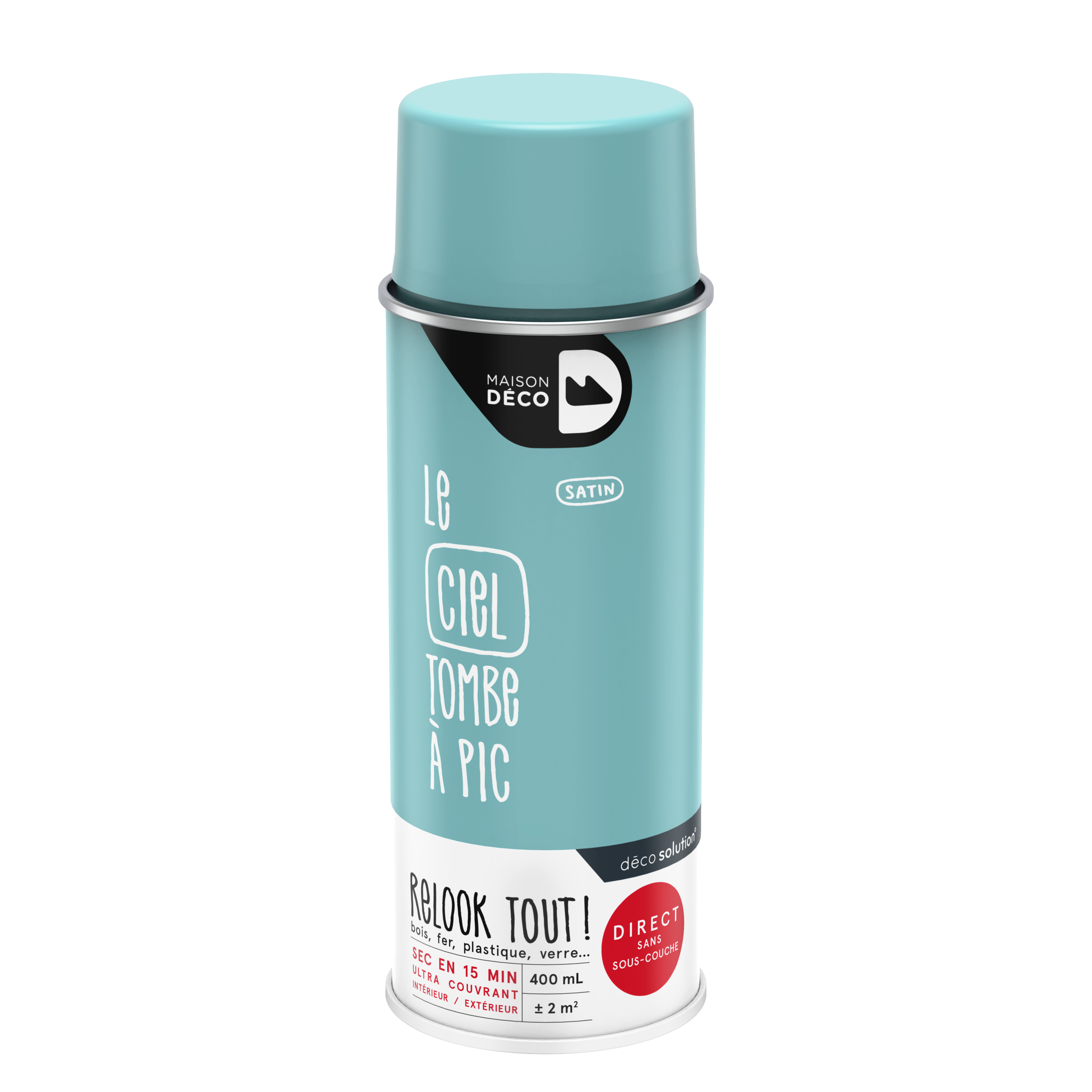 Vernis en bombe aérosol Relook tout MAISON DECO incolore 400 ml