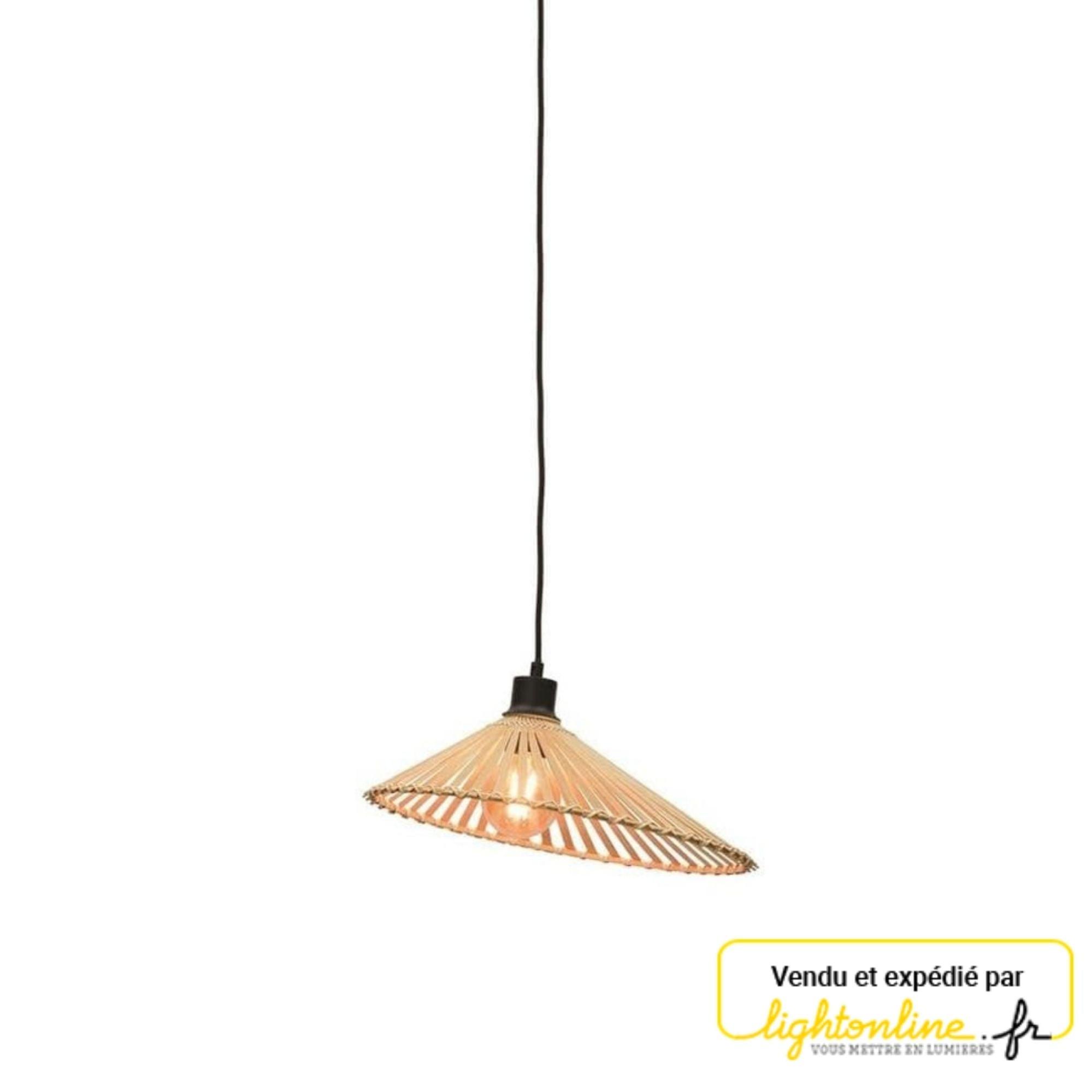 Suspension Bromo, bambou, Diam.60 cm, E27 Leroy Merlin