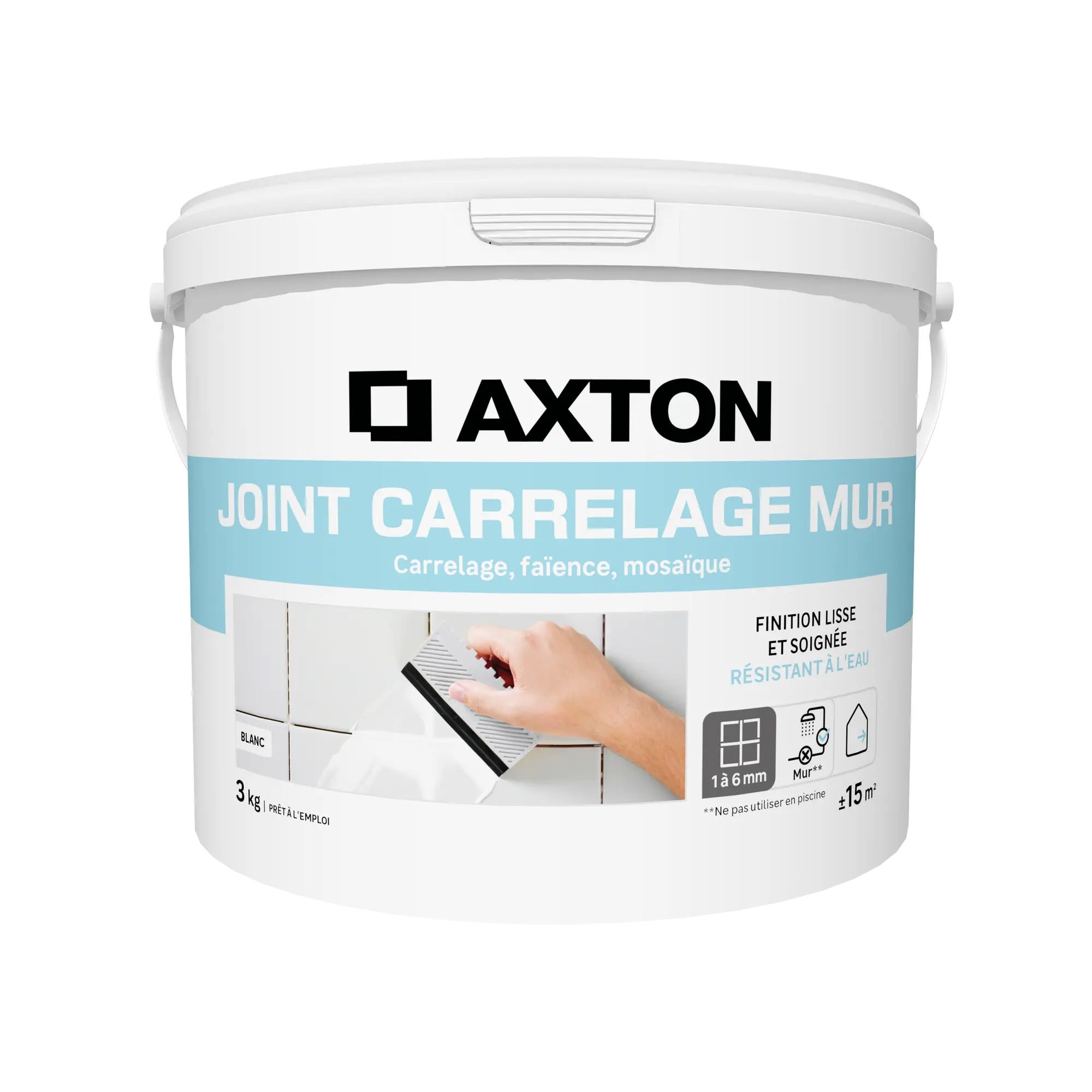 Joint pâte carrelage / mosaïque AXTON blanc 1.5KG