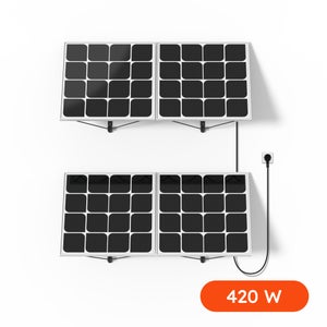 Kit solaire 200W pour camping car avec fixations / MPPT Victron - Solu'Sun