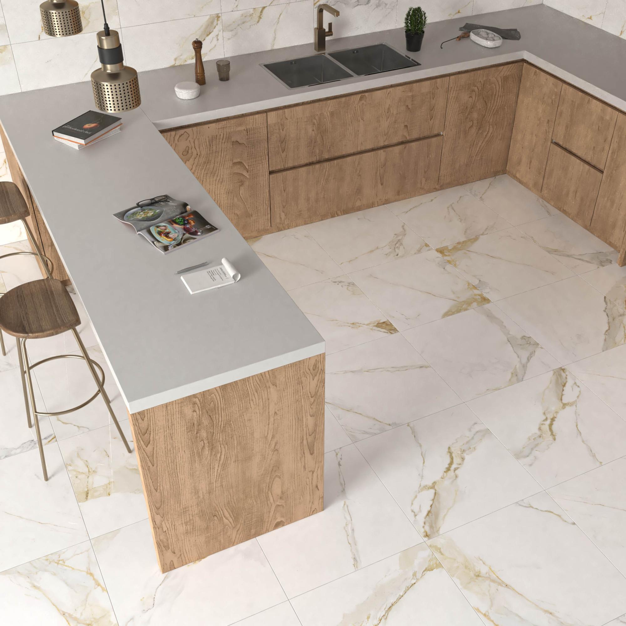 VEELIKE Dalle PVC Adhesive Sol Granit Noir Carrelage Adhesif Sol Salle De Bain Dalle Adhesive Sol