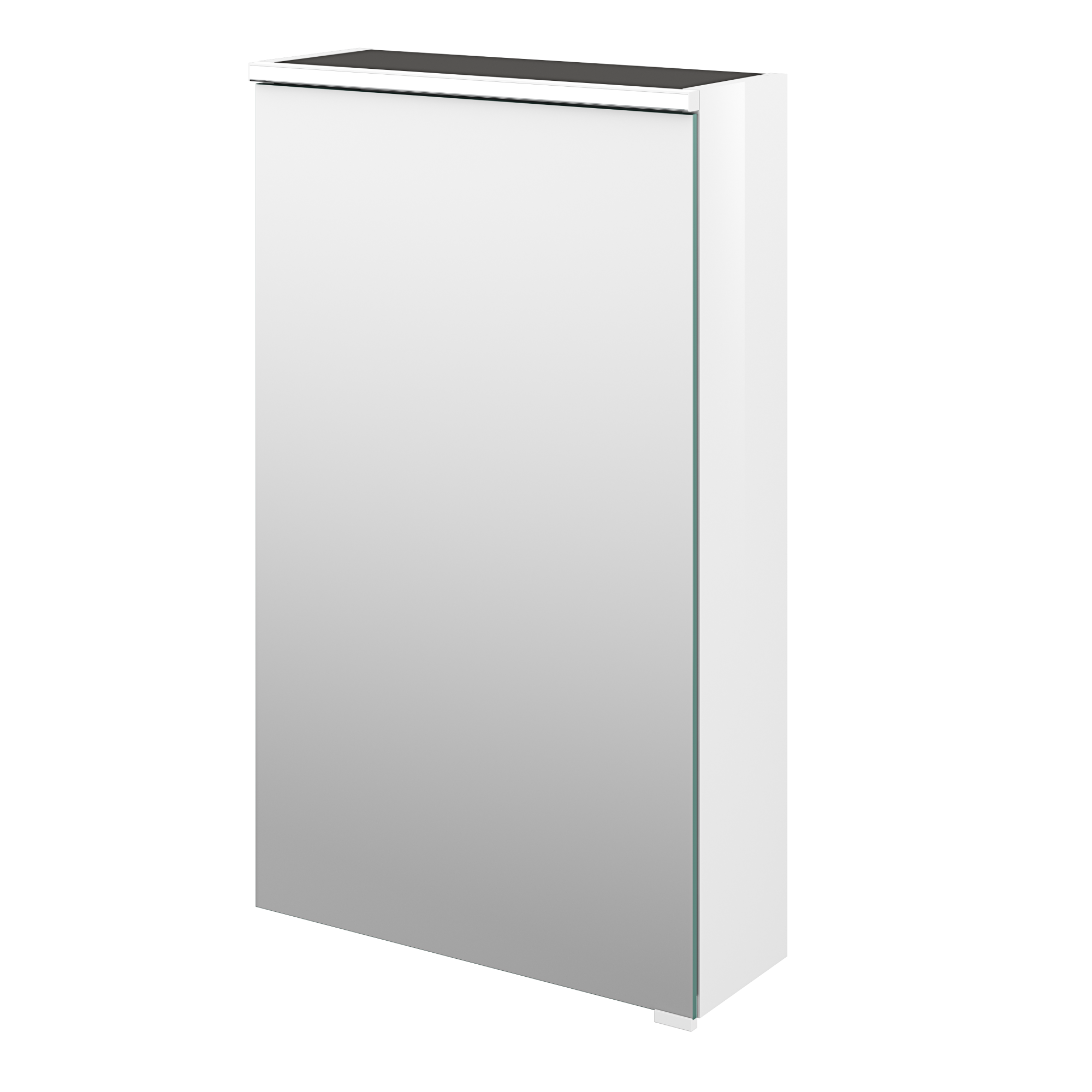 Armoire de toilette lumineuse l.45 cm H.75 cm P.17 cm, blanc Neo line
