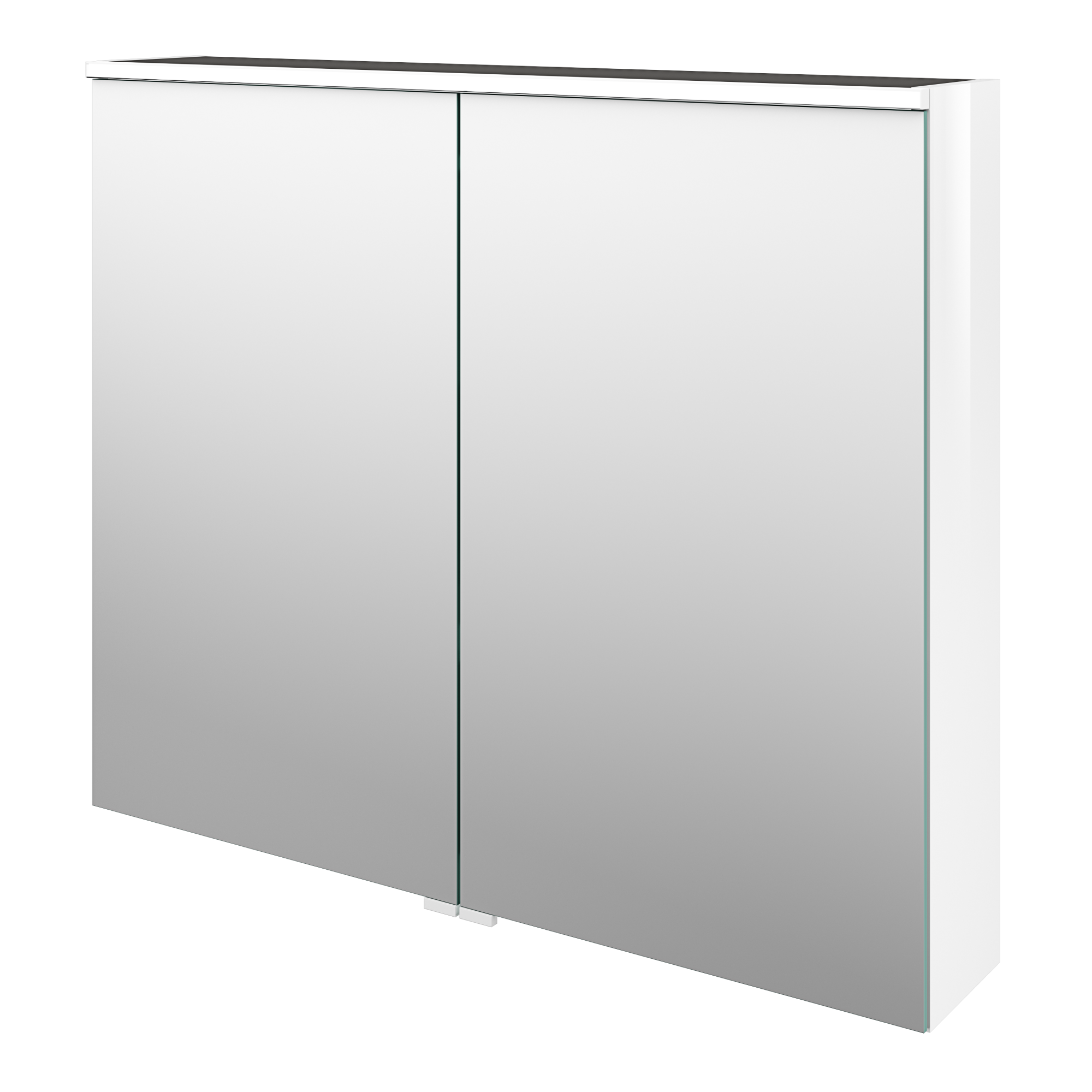 Armoire de toilette lumineuse l.90 cm H.75 cm P.17 cm, blanc Neo line
