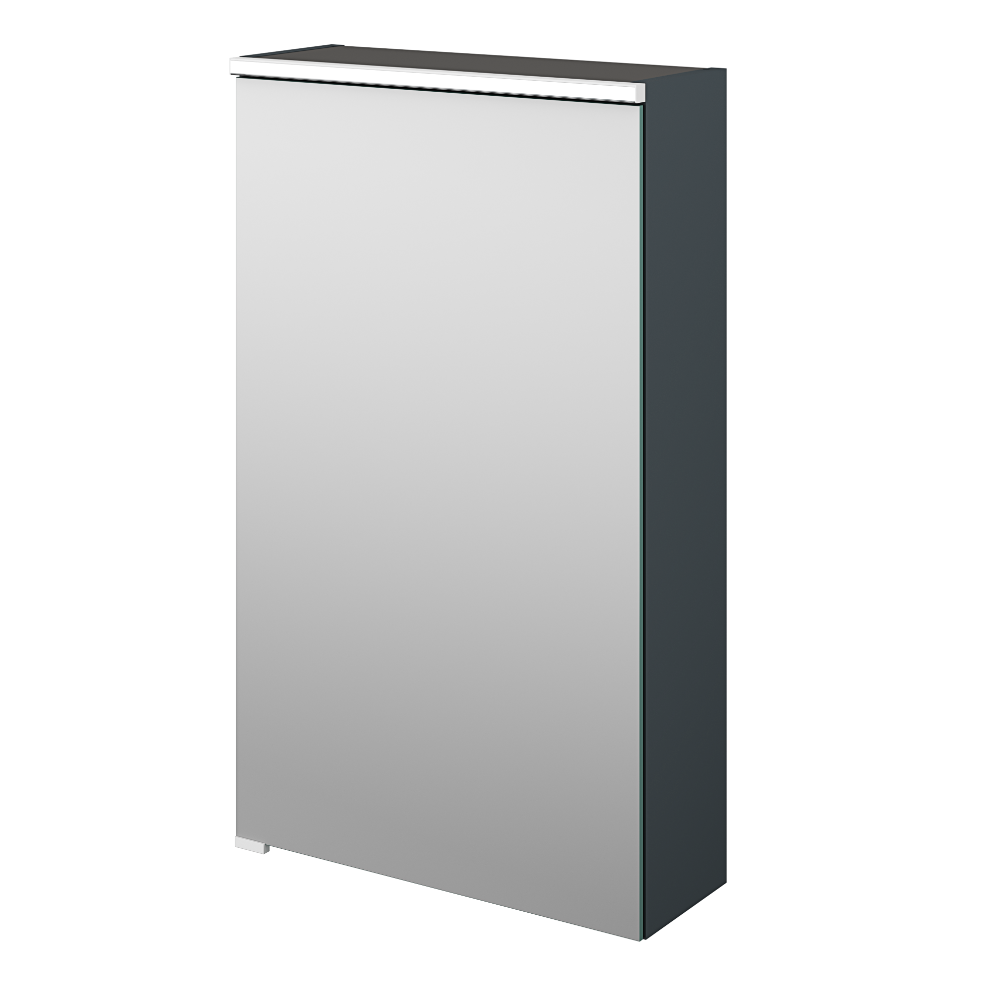 Armoire de toilette lumineuse l.45 cm H.75 cm P.17 cm, gris paris 2 Neo