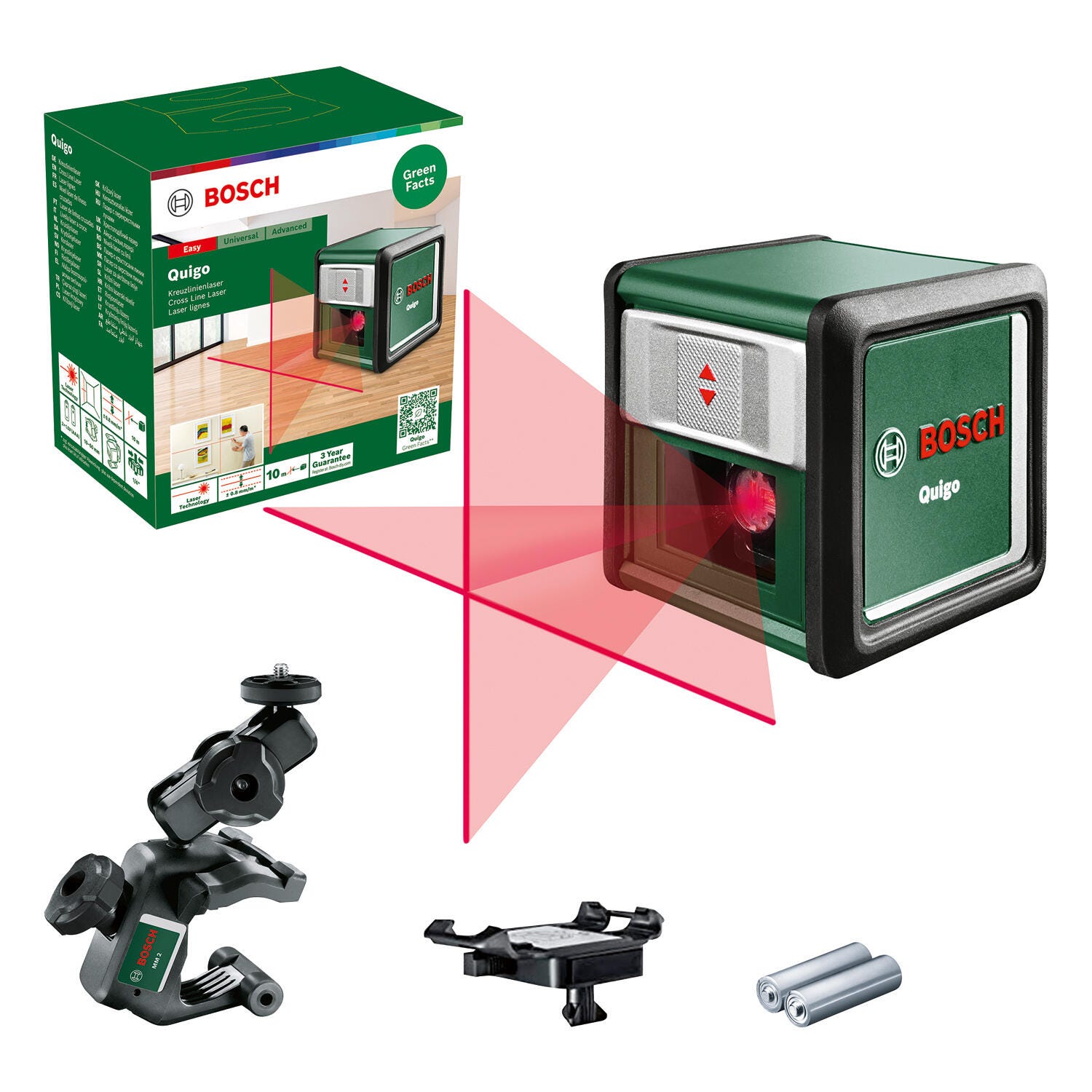 Niveau laser Bosch 0603663600 Quigo Plus - Outils de mesure électroportatif  à la Fnac