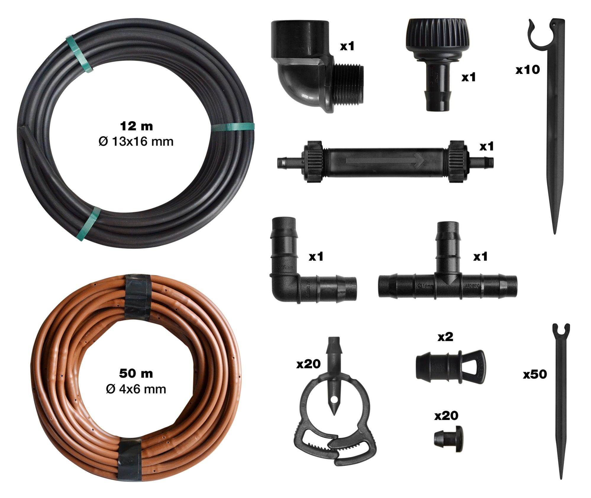 Kit goutte à goutte gravitaire pour 50m2 JARDIBRIC Leroy Merlin
