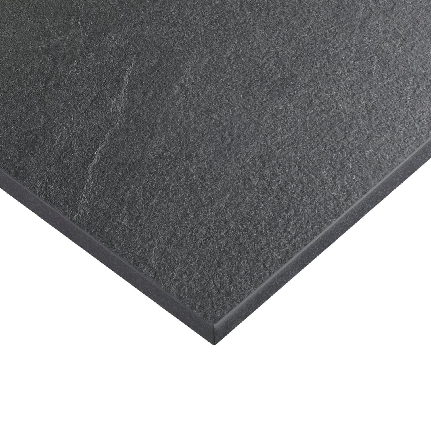 Plan de travail stratifié surmesure LUNA NOIR Ep.16 mm Leroy Merlin