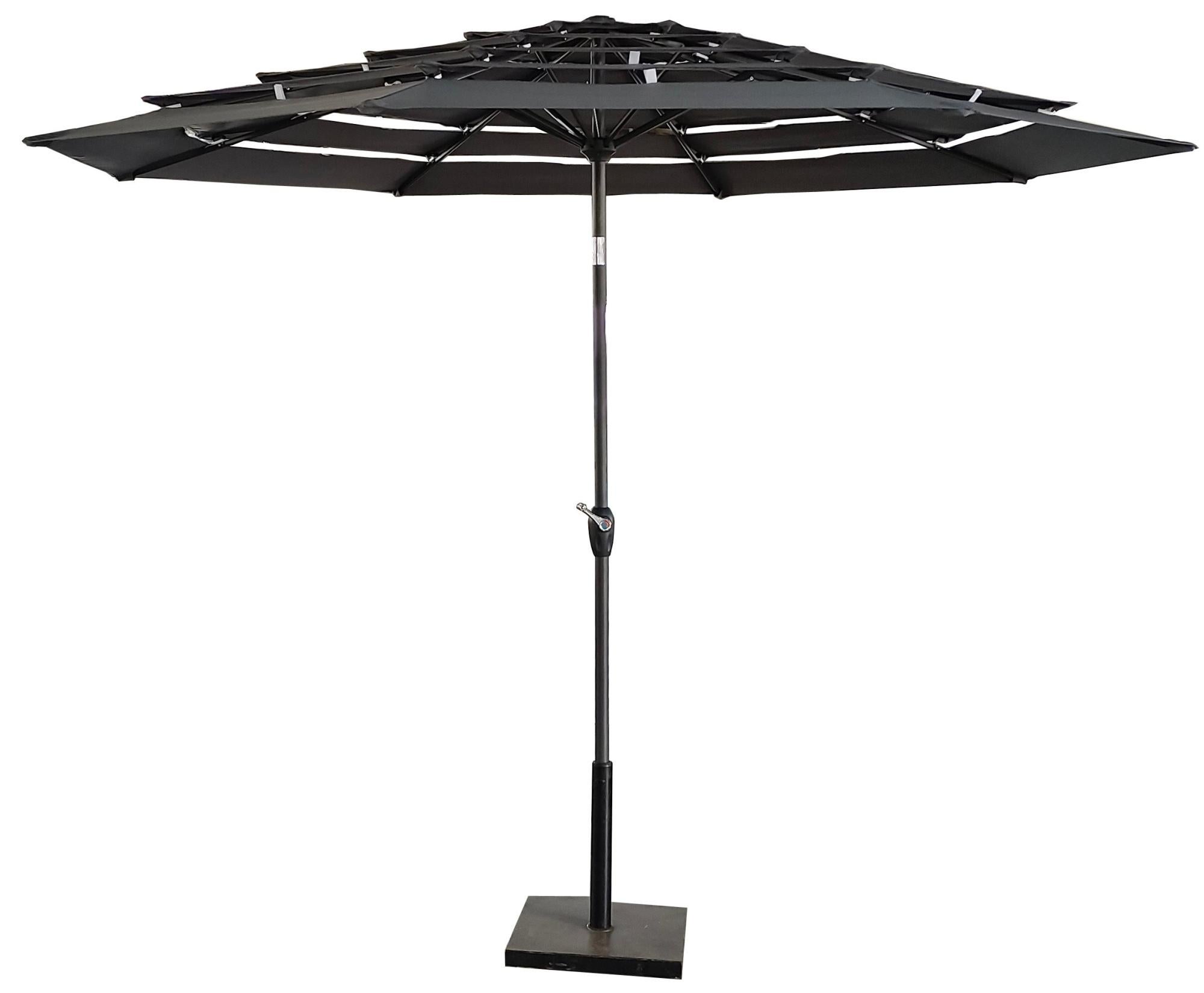 Pied De Parasol LEM Select Anthracite - Base Tressée Pour Parasol Jusqu'à 3m