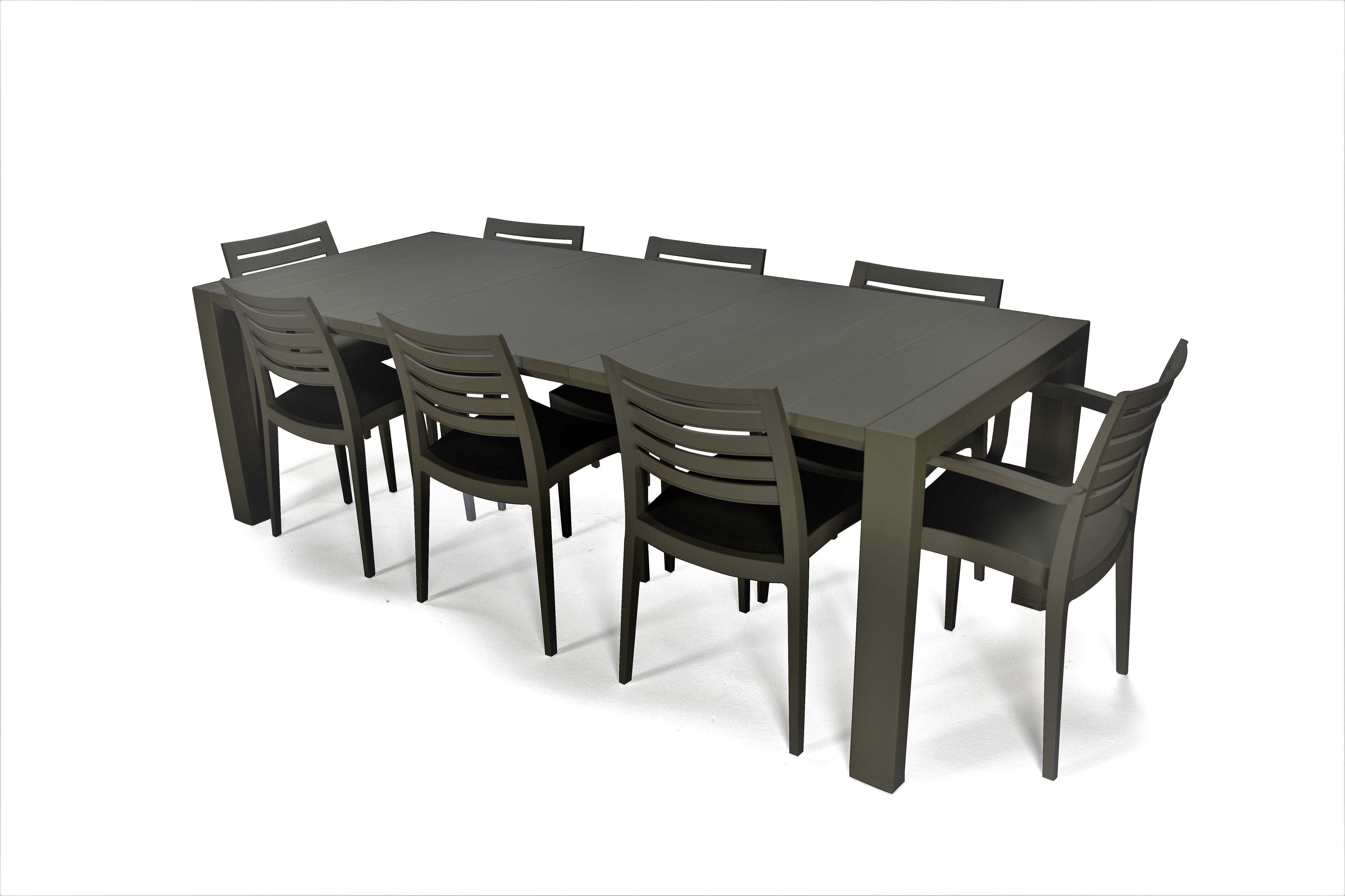 Table De Jardin Brooklyn 160/230 Anthracite GRAND SOLEIL | Leroy Merlin