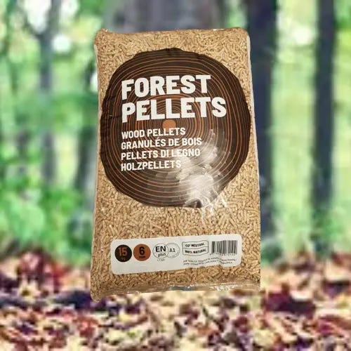 Granulés de bois pin, FOREST PELLET, 15 kg