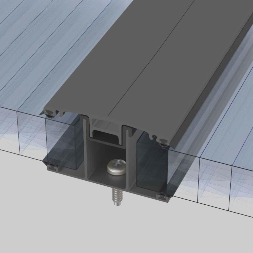 Profil jonction pour plaque polycarbonate ep. 32 mm, L.4 m | Leroy Merlin