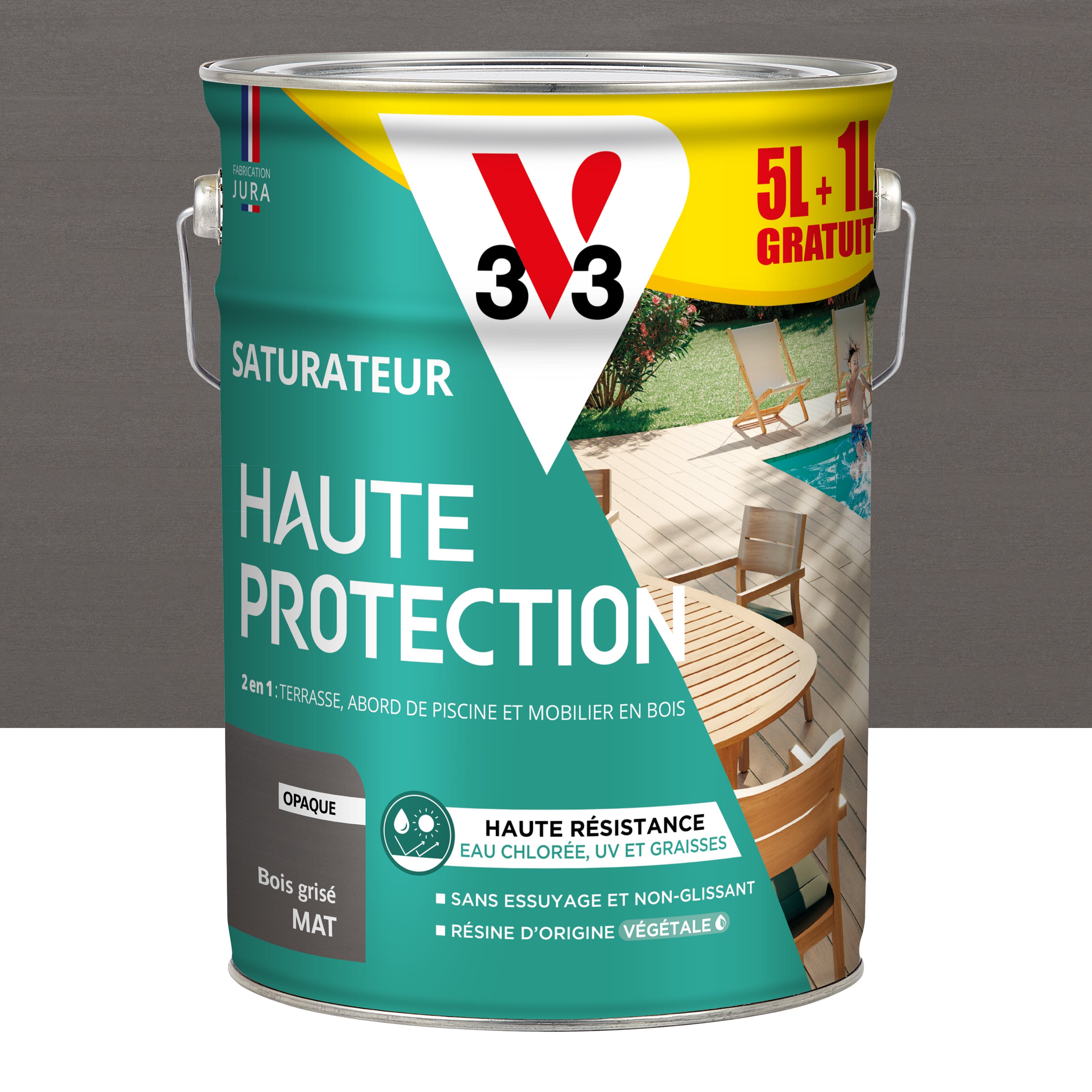 Saturateur Pour Bois Ext Rieur V Haute Protection Bois Gris Mat L Gratui Leroy Merlin