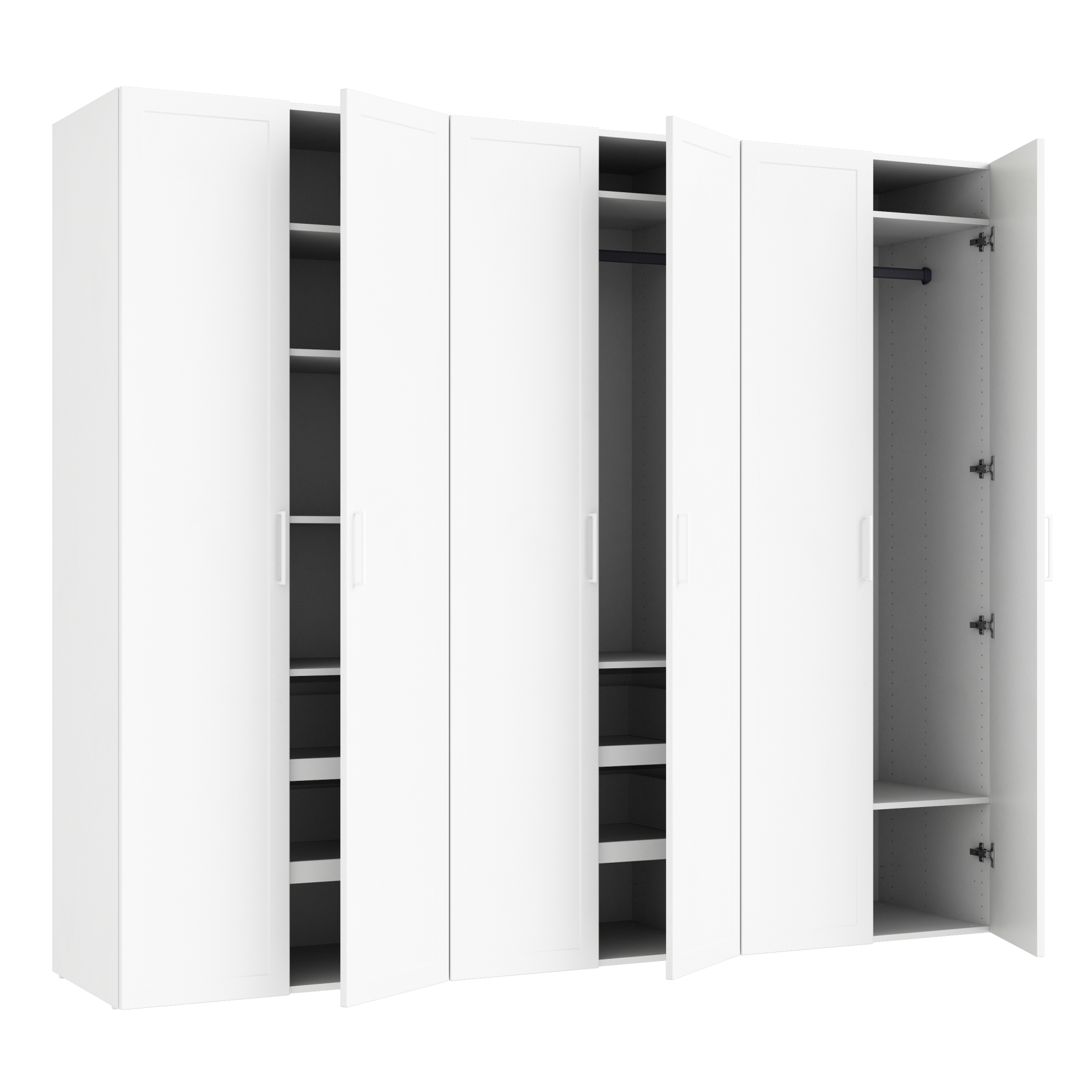 Dressing SPACEO Evo'm blanc H.204.8 x l.240 x P.54 cm Leroy Merlin