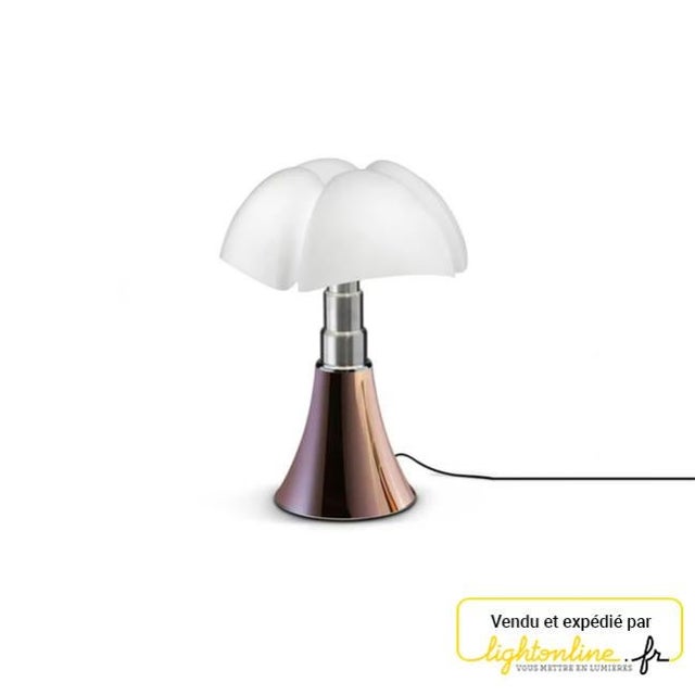 Lampe, design vert Accordeon Smart, velours, H.10cm