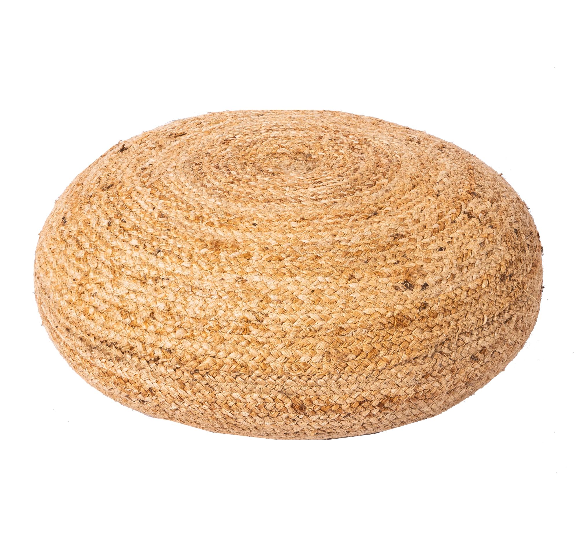 Pouf Jute, naturel 60 x 15 cm Leroy Merlin