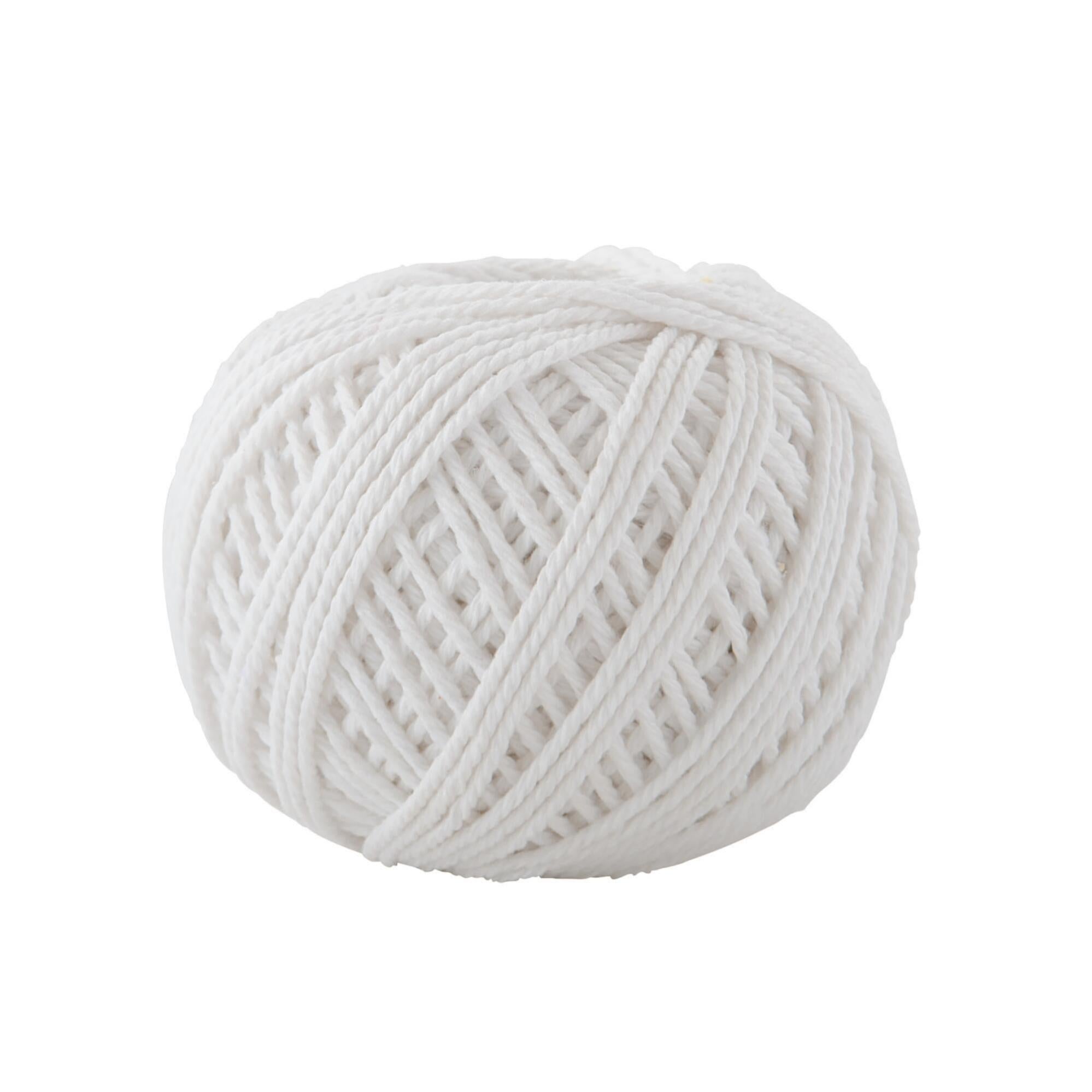 Ficelle De Coton Bicolore - Rouge/blanc - Ø1.1mm - 50m - Pour Emballage, Loisirs Créatifs, Décoration