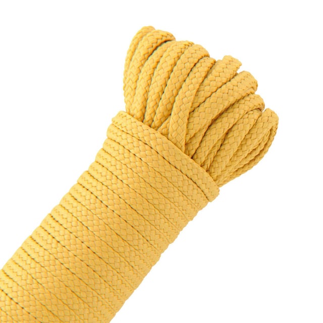 Corde En Polypropylène Beige – 25 Mètres, Diamètre 12 Mm – Résistante à L’humidité, Pour Jardin, Marine, Bricolage