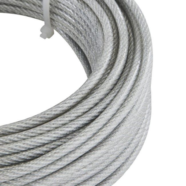 Câble métallique, fil extérieur de corde à linge d'acier inoxydable de corde  à linge résistant résistant avec le tendeur et les crochets(# 4) :  : Cuisine et Maison