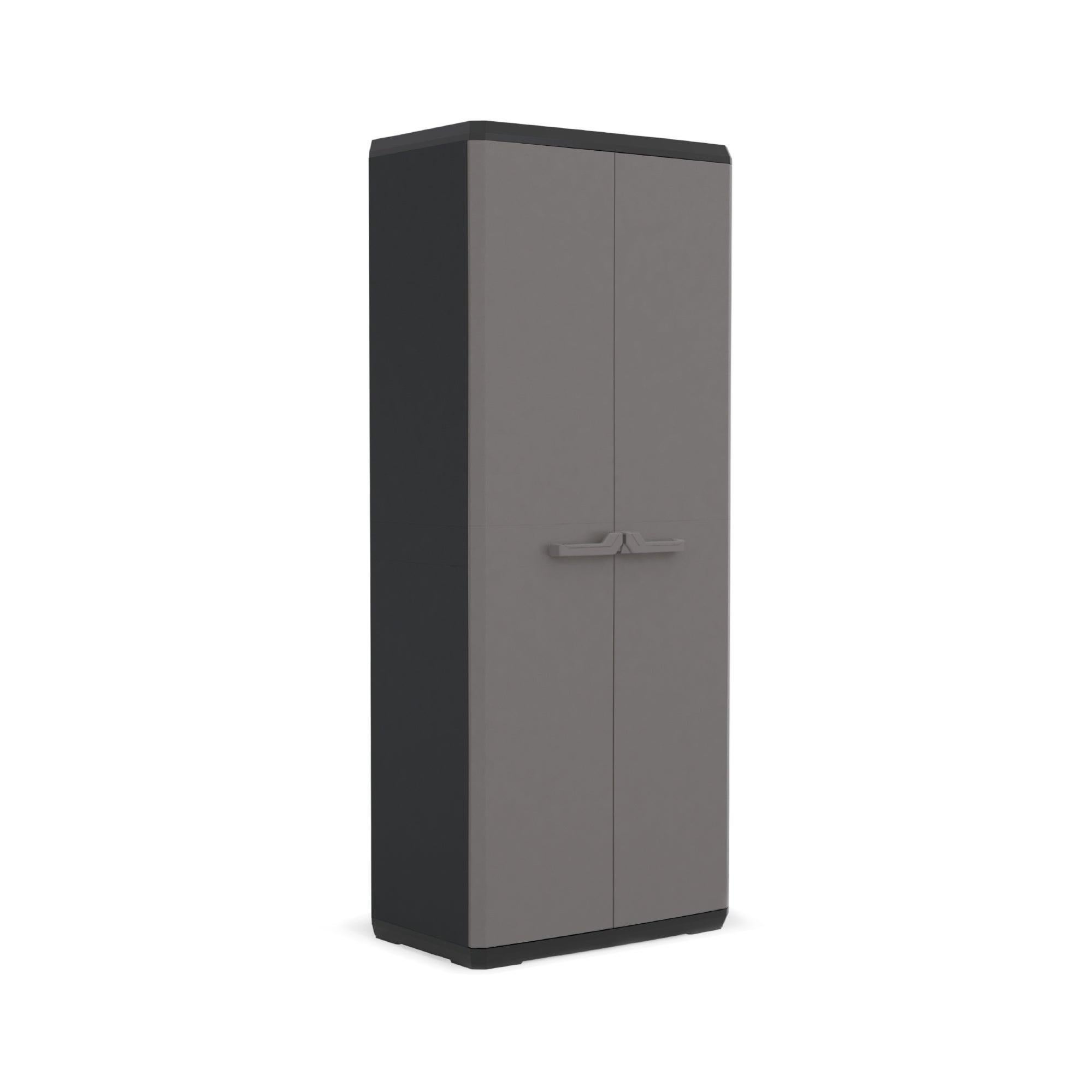 Armoire haute plastique 3 étagères, l.68 x H.166 x P.39 cm Leroy Merlin
