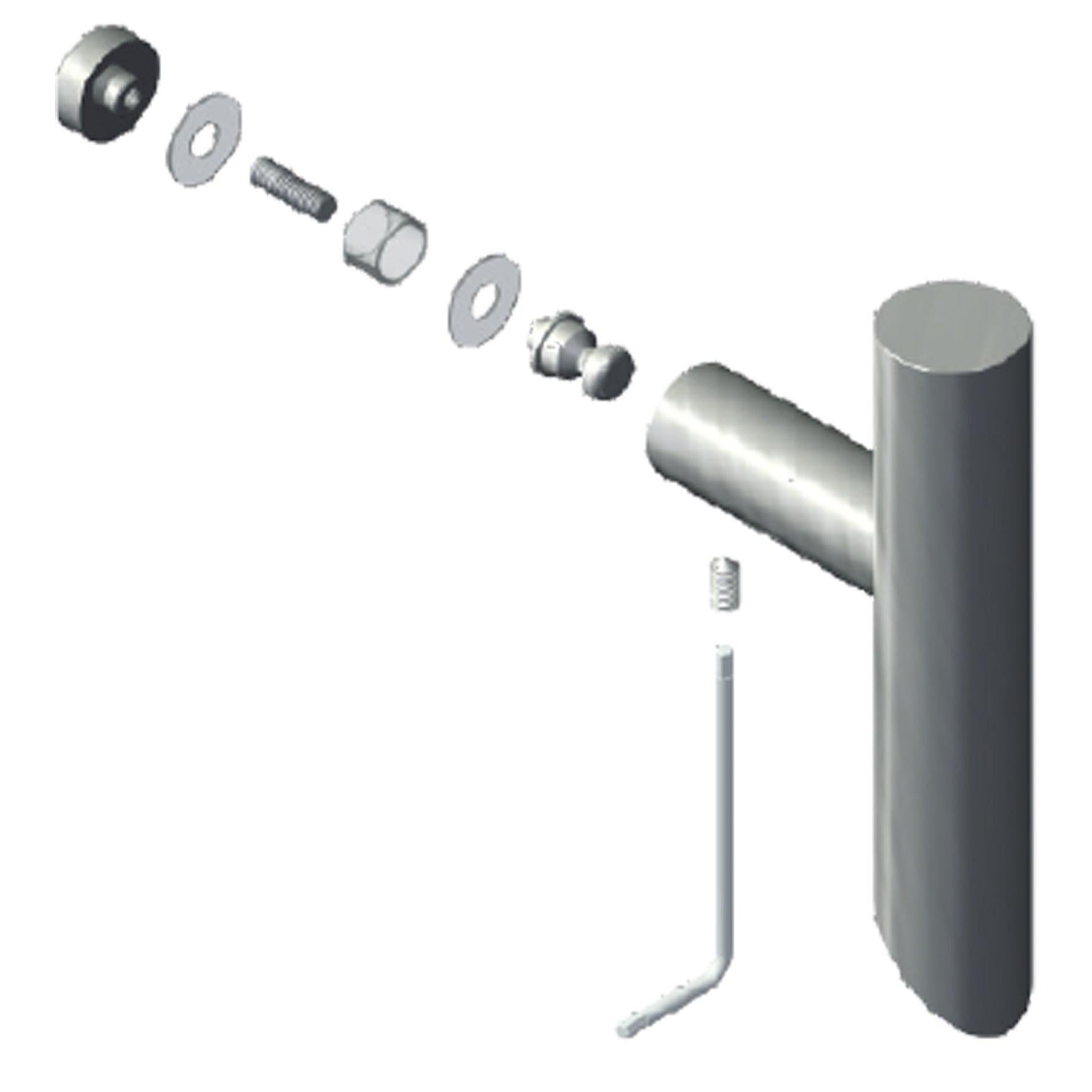 Tirant en inox ALPERTEC, entraxe 300 mm, H.400 mm | Leroy Merlin