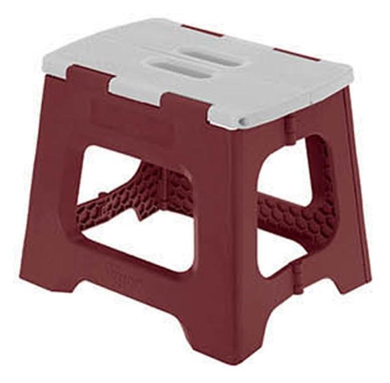 Tabouret Pliant Portable - Polypropylène Léger, Choix Couleur Et Taille, Pour Maison Et Voyages