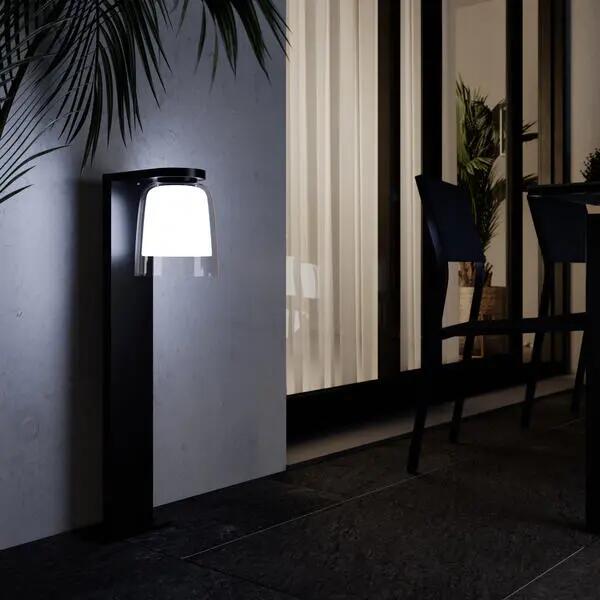 Lampadaire solaire et rechargeable Booster Waiki anthracite INSPIRE