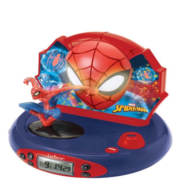 Spider-man Réveil Projecteur Avec Effets Sonores Et Veilleuse Intégrée à  Prix Carrefour