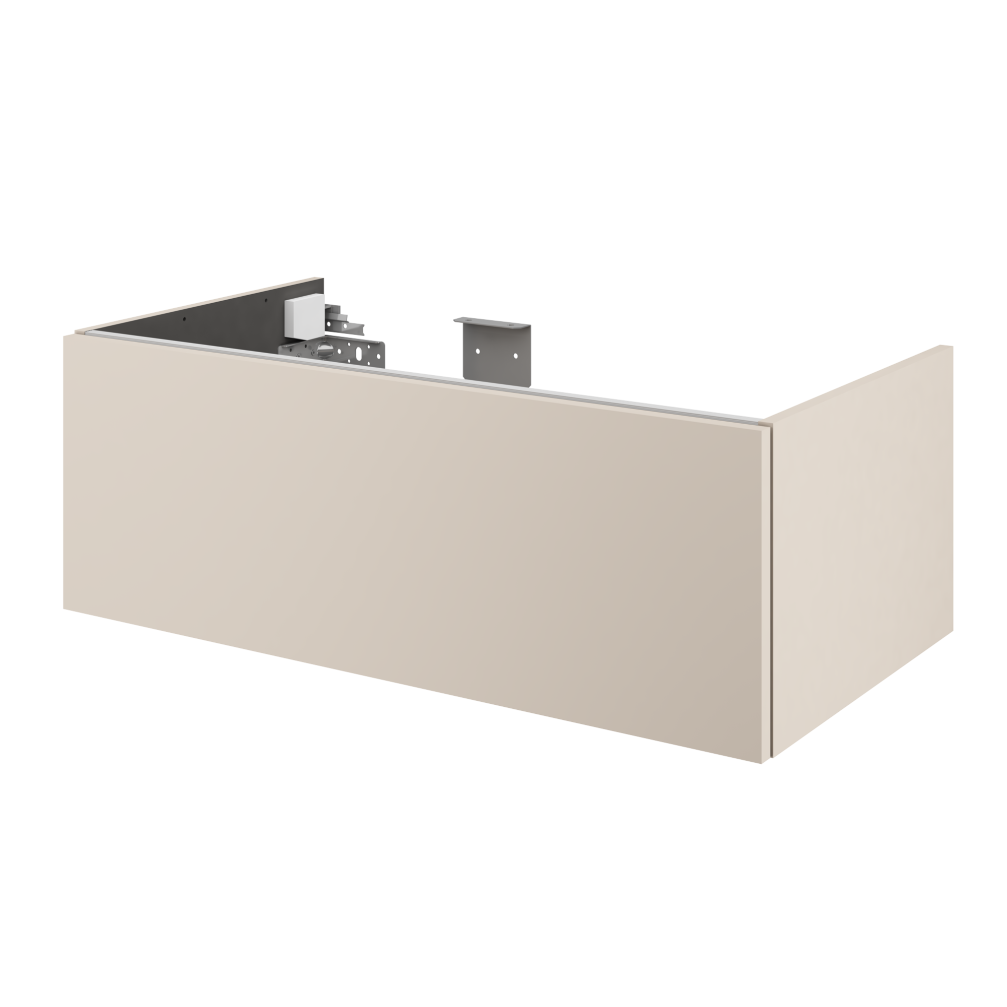 Meuble sous-vasque 1t l.90 x H.32 x P.48 cm sable Neo exclusive | Leroy ...