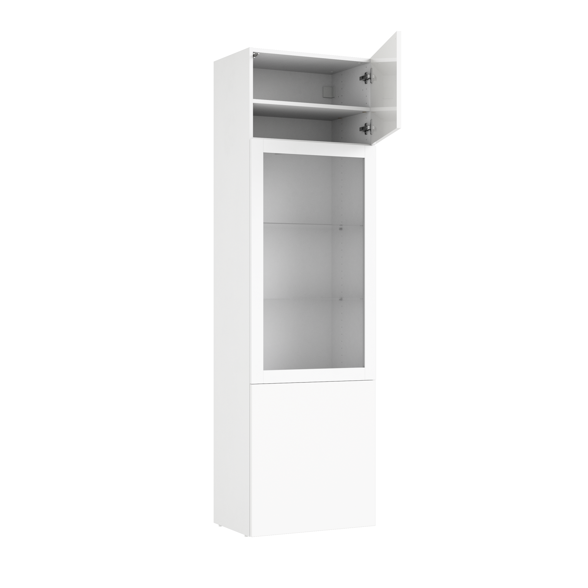 Vitrine SPACEO Evo'M blanc H.204.8 x l.60 x P.38 cm Leroy Merlin