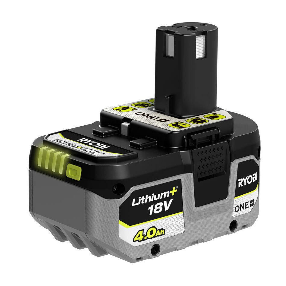 Batterie Ryobi 18 Volts Li ion 4 Ah ONE+ RB18L40 - Chargeurs batteries et  socles à la Fnac
