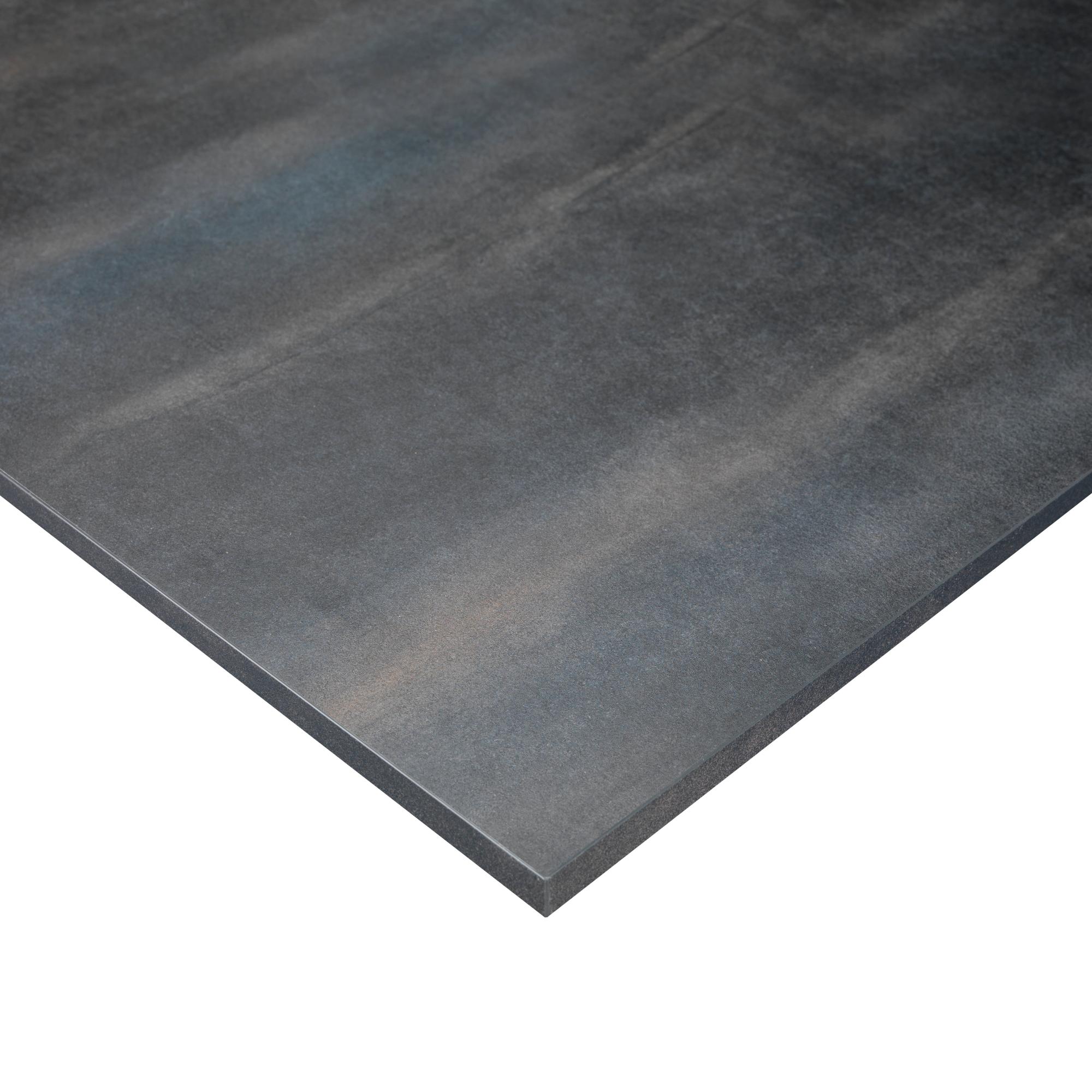 Plan de travail stratifié surmesure ACIER NOIRCI Ep.16 mm Leroy Merlin