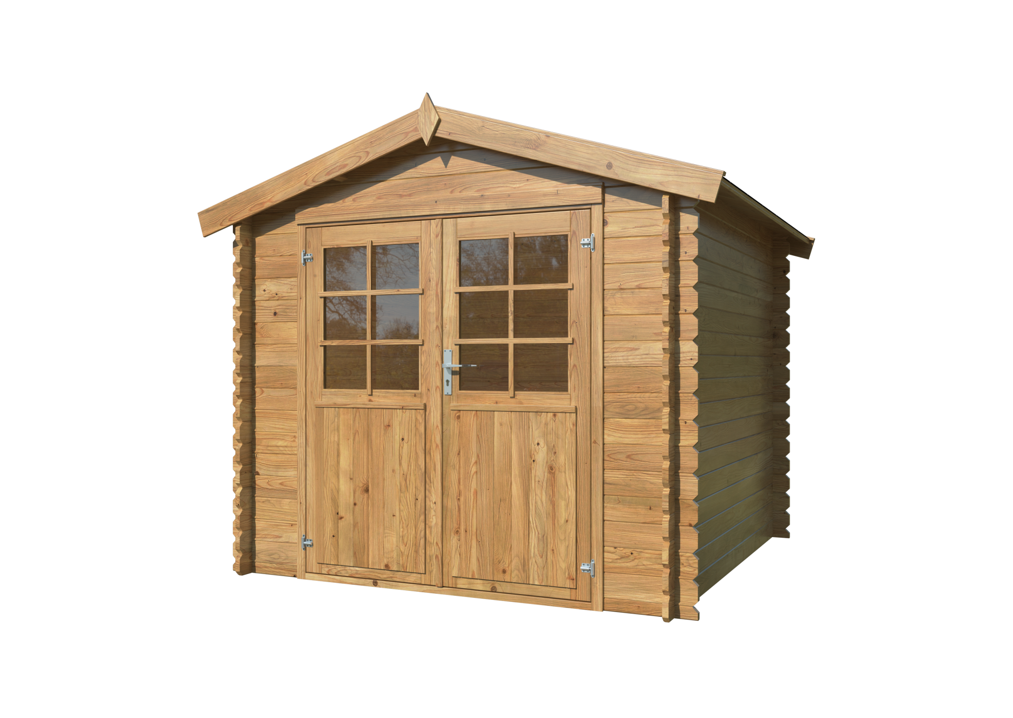 Abri de jardin bois WHITEWOOD valence 1 autoclave 28mm 5m² Ep.28 mm, 6.