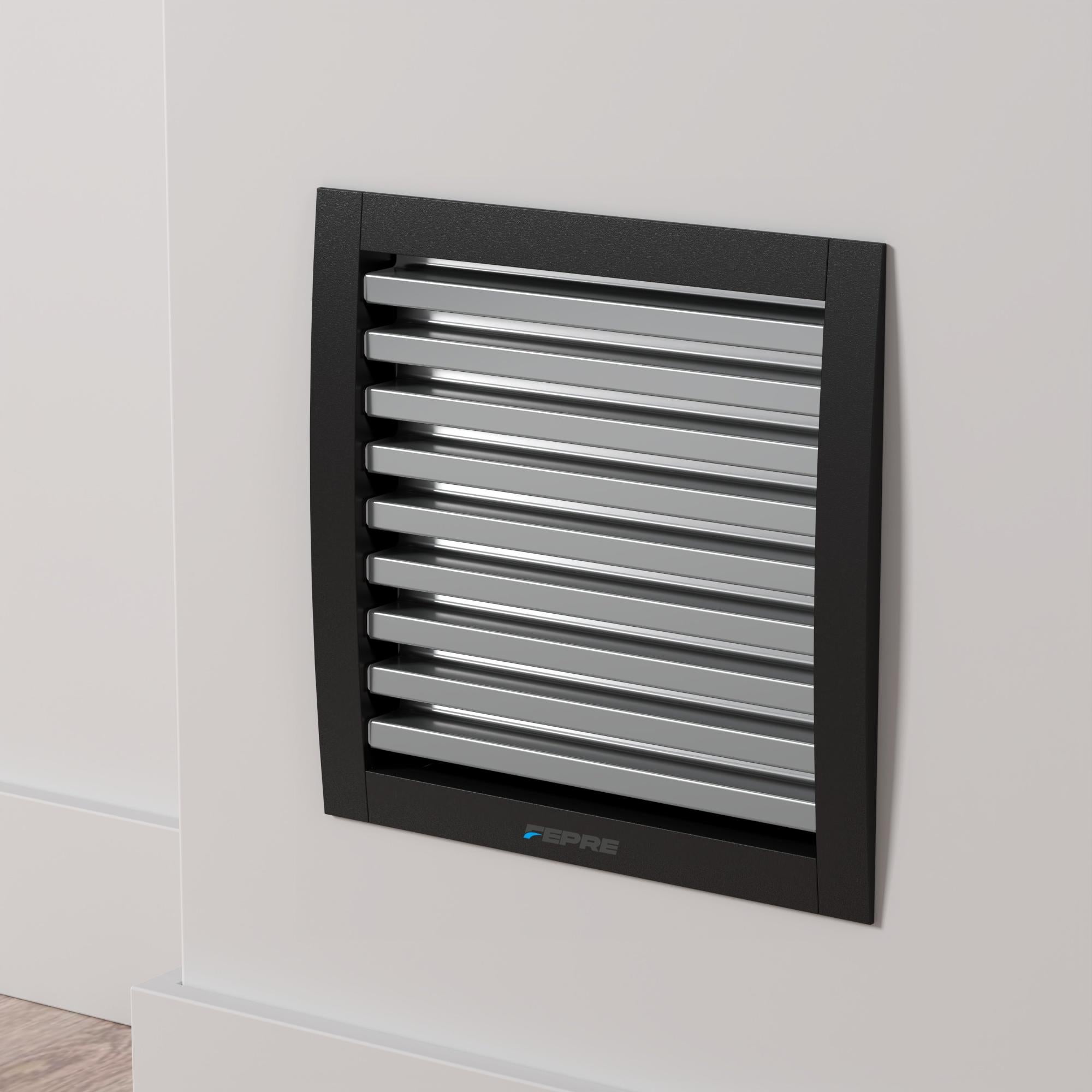 2 Grilles Aération Noir Pour Camping-Car - Design Élégant Pour SDB Et Cuisine | Facile à Installer