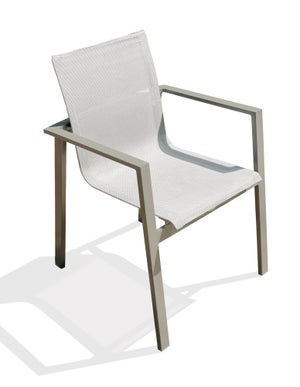 Chaise de jardin en métal vert kaki - Vondel Référence : CD_Ch89E-04