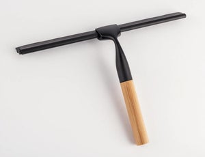 Hilewa Raclette de Douche avec Support Ventouse - 23 cm Noir - raclette de  vitre pour Salle de Bain - Silicone INOX vitres Crochet Inclus Accessoires  de Douche matériel de Nettoyage