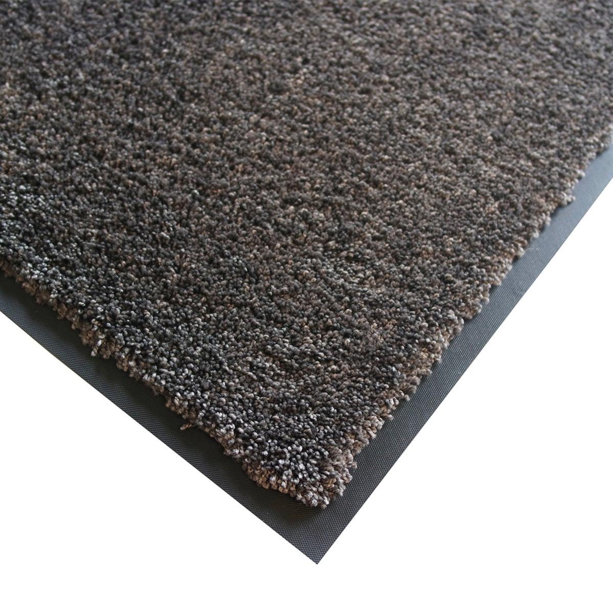 GadHome Tapis de Porte, Noir Anthracite 40x60 cm |Tapis de Porte extérieur, imperméable, Lavable, Tapis Robuste antidérapant, retient la poussière, paillasson, Couloir, entrée, Cuisine, Chambre