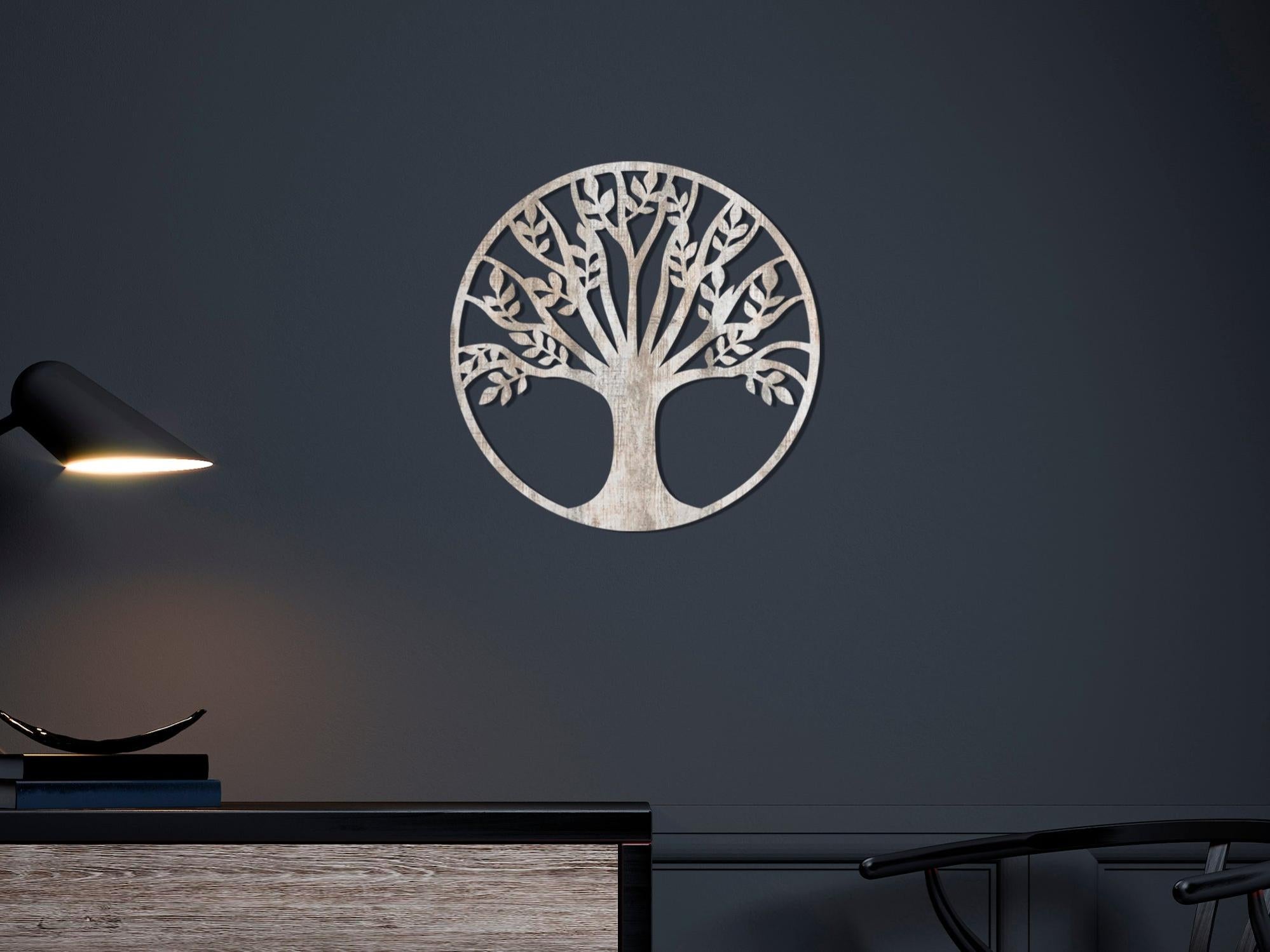 Arbre De Vie En Bois Mural