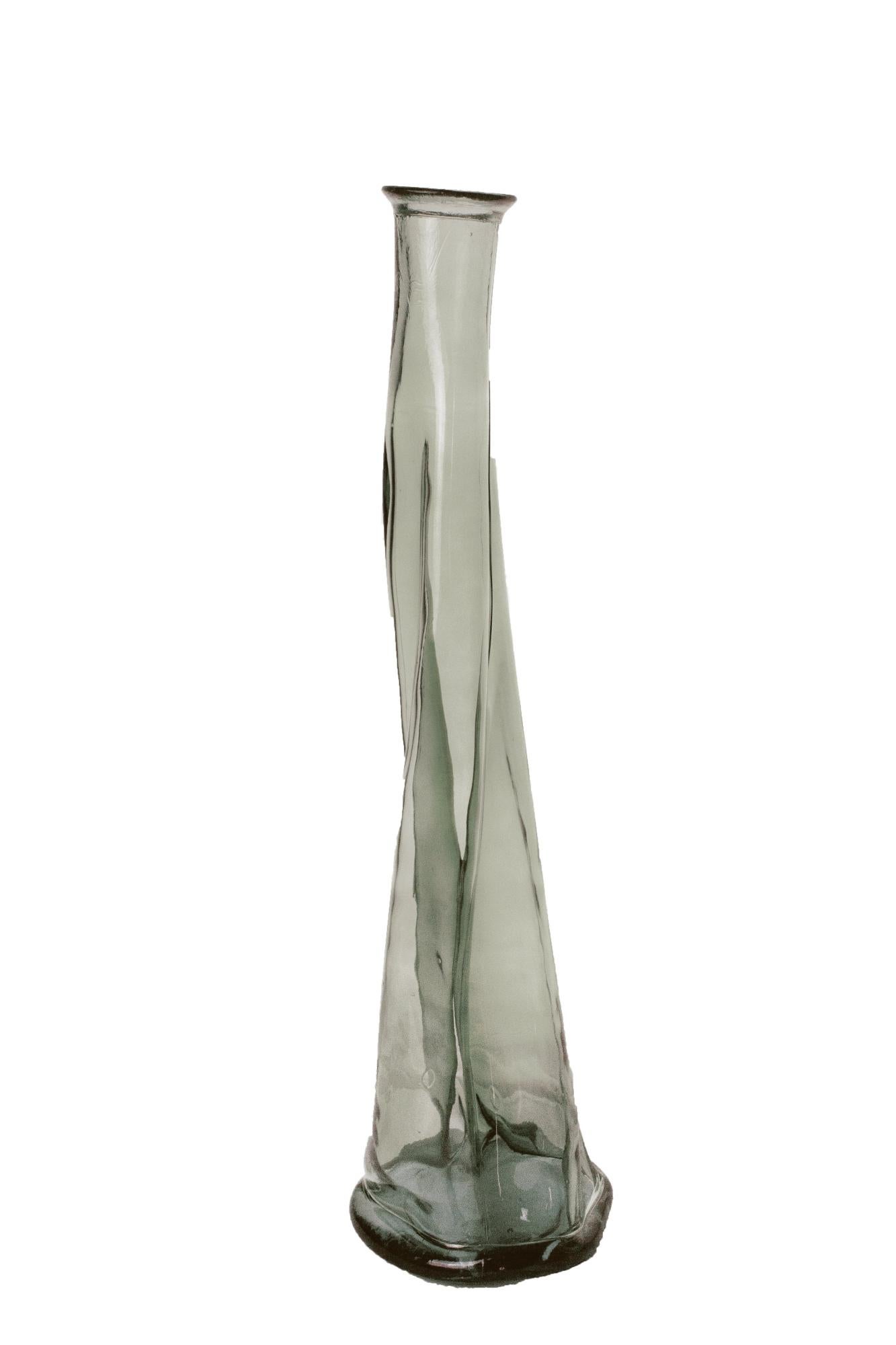 Vase Dame Jeanne verre Everest, gris l.23 x H.80 cm Leroy Merlin