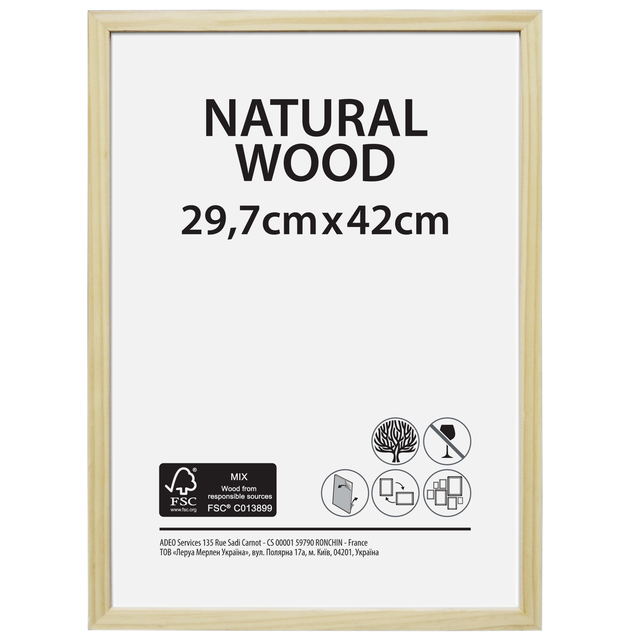 Acquista Cornice White Wood Vetro acrilico 61x91,5 cm qui