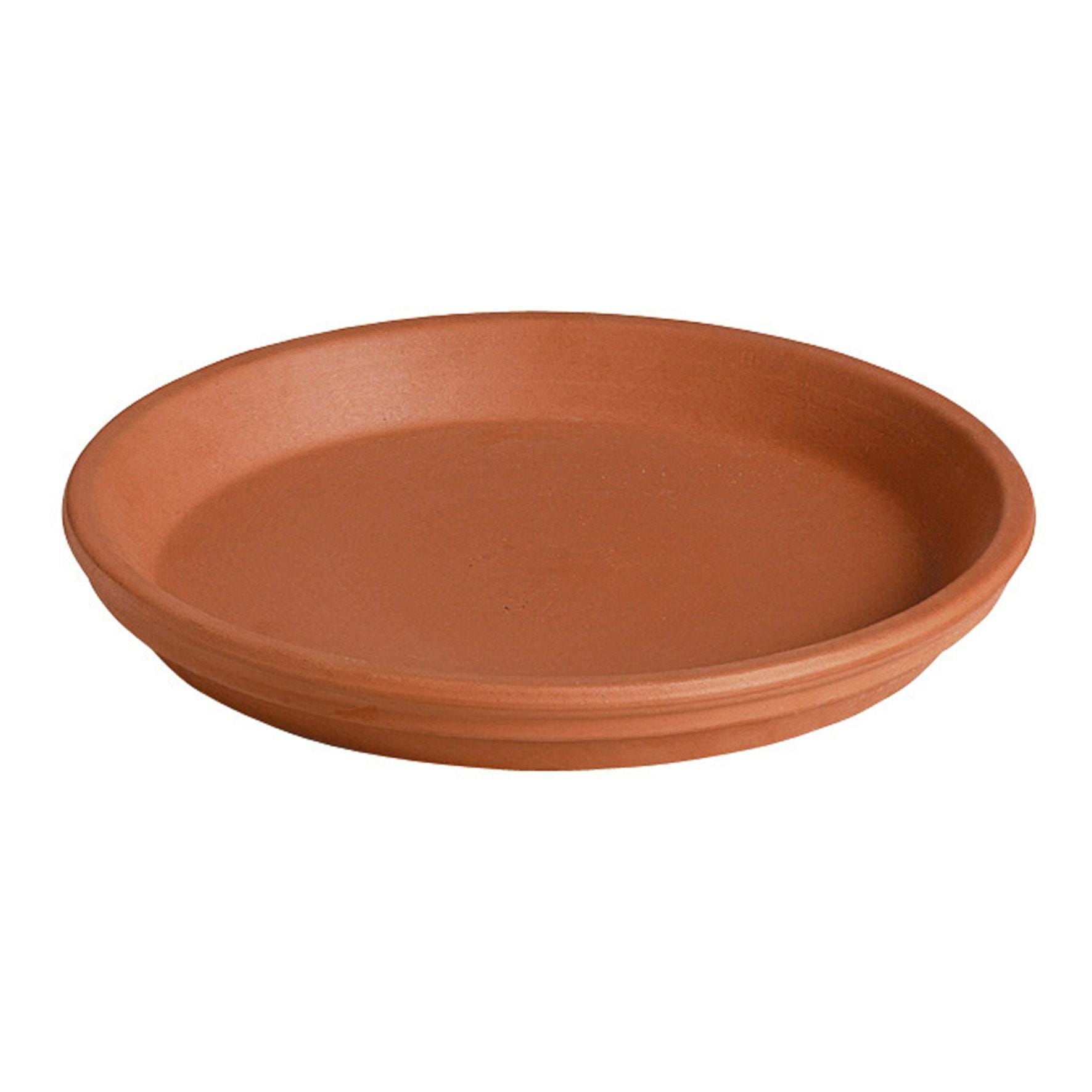 Sottovaso Rotondo In Plastica – 9 Misure, Colori Terracotta O Nero, Resistente Al Gel