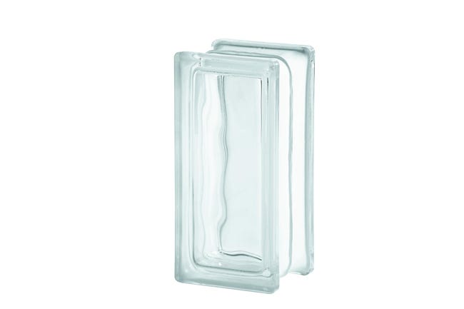 Vetromattone Ondulato Trasparente 19x19x8 Cm – Lotto Da 5 Pezzi Per Pareti E Design - Foto 2