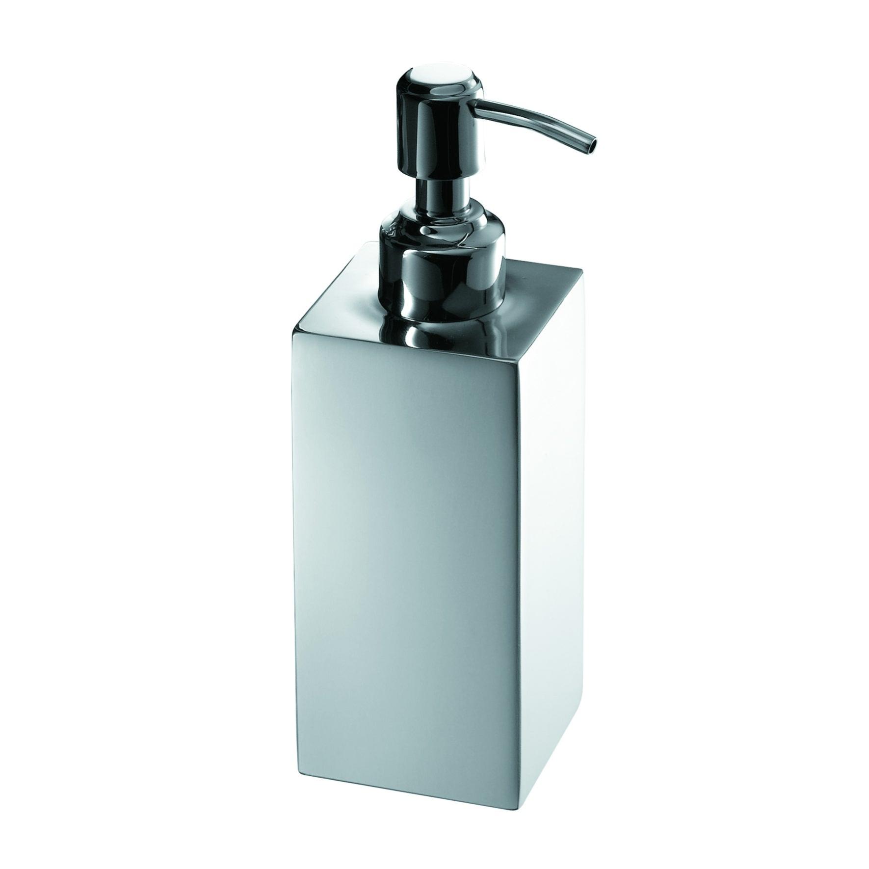 Dispenser di Sapone in Plastica per Bagno e Cucina, 4 Pezzi Bottiglia Quadrata Vuota per Disinfettante per le Mani, Lozioni, Shampoo, Doccia 500 ml