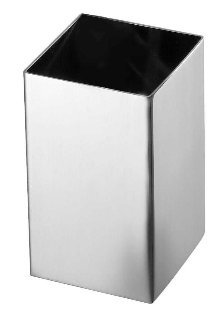Nimco Pallas Athéna - Bicchieri Per Spazzolini E Dentifricio Con Supporto Cromo Vetro Satinato Pa 12058dw 26