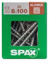 Vite per legno SPAX testa larga in acciaio L 100 x 8 mm, 20 pezzi Vite per legno SPAX testa larga in acciaio L 100 x 8 mm, 20 pezzi